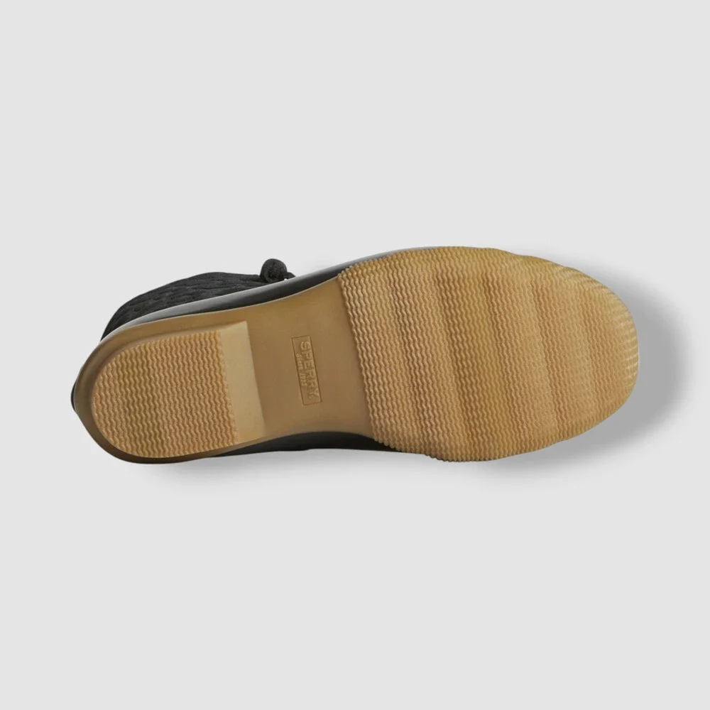 Sperry Women's Black Saltwater Waterproof Duck Boots Shoe Size 5.5M - Picture 6 of 6